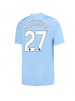 Moški Nogometna dresi replika Manchester City Matheus Nunes #27 Domači 2023-24 Kratek rokav